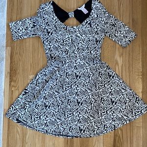 Rose print dress
